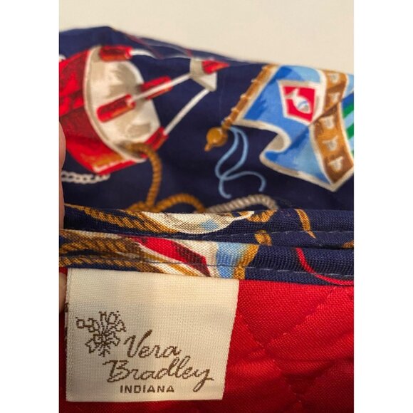 Vera Bradley Quilted Crossbody Bag Purse Nautical Print Adjustable Strap Small - Picture 3 of 7